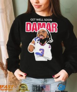 Get Well Soon Damar Hamlin Caricature Shirt