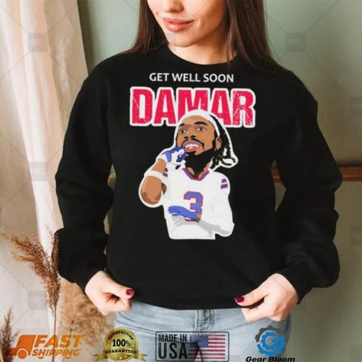 Get Well Soon Damar Hamlin Caricature Shirt