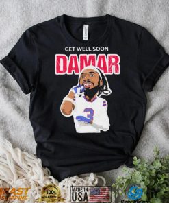 Get Well Soon Damar Hamlin Caricature Shirt