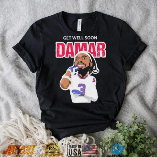 Get Well Soon Damar Hamlin Caricature Shirt