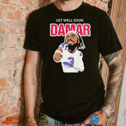 Get Well Soon Damar Hamlin Caricature Shirt