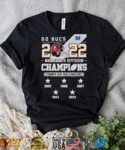 Go Bucs 2022 NFC South Division Champions Tampa Bay Buccaneers 2002 2022 shirt