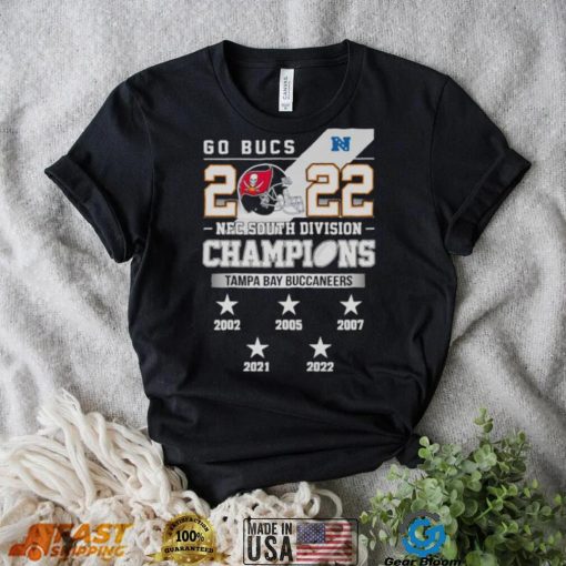 Go Bucs 2022 NFC South Division Champions Tampa Bay Buccaneers 2002 2022 shirt