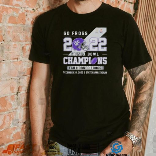 Go Frogs 2022 Fiesta Bowl Champions TCU Horned Frogs shirt