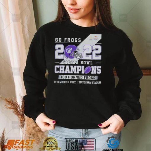 Go Frogs 2022 Fiesta Bowl Champions TCU Horned Frogs shirt