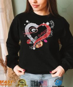 Heart Georgia Bulldogs Go Dawgs 2023 CFP National Champions Shirt