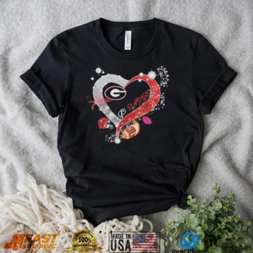 Heart Georgia Bulldogs Go Dawgs 2023 CFP National Champions Shirt