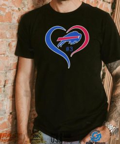 Heart Love Damar Hamlin 3 Buffalo Bills Logo Shirt 95e218 0