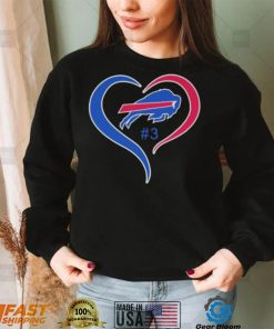 Heart Love Damar Hamlin 3 Buffalo Bills Logo Shirt 95e218 0