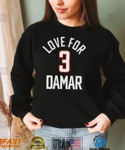 Hot Love For 3 Damar T Shirt