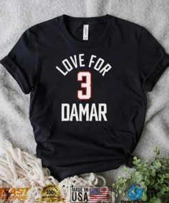 Hot Love For 3 Damar T Shirt