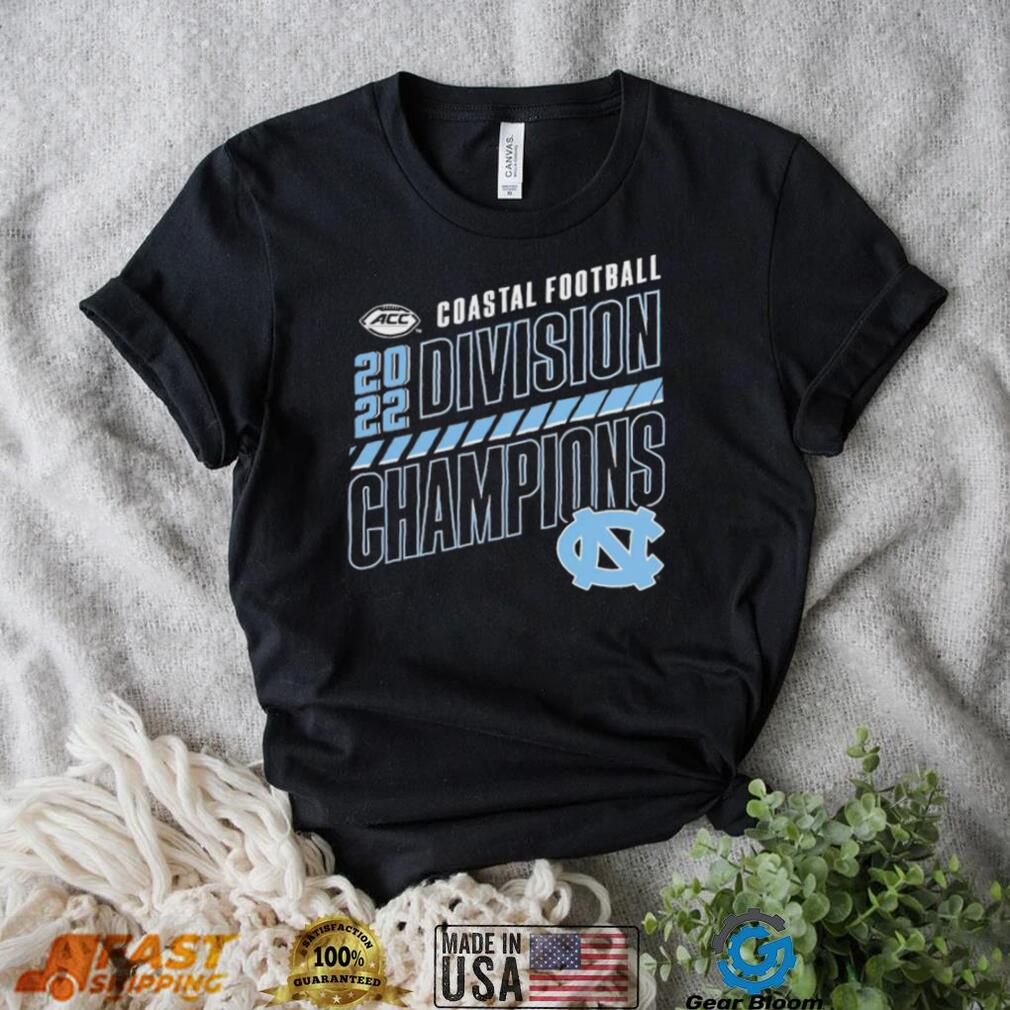 North Carolina Tar Heels 2022 ACC Coastal Division Football Champions Slanted Knockout T Shirt North Carolina Tar Heels 2022 ACC Coastal Division Football Champions Slanted Knockout T Shirt