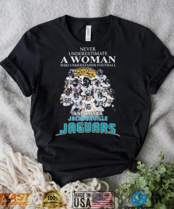 Never Underestimate A Woman Who Understands Football And Loves Jacksonville Jaguars Signatures Shirt