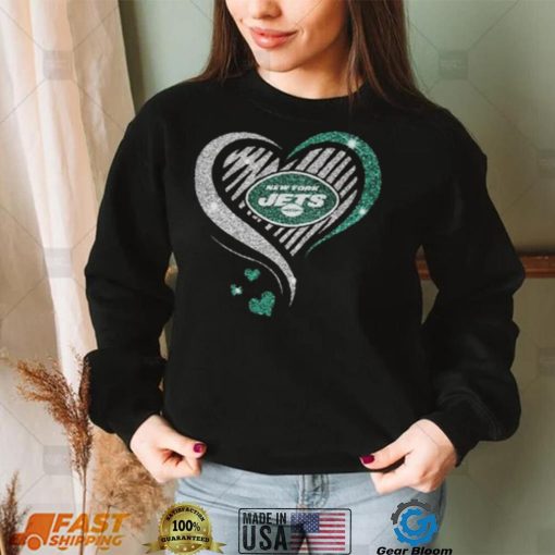 New York Jets Heart Diamond T shirt