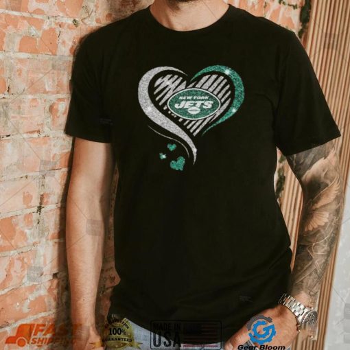 New York Jets Heart Diamond T shirt