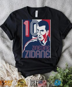 Number 10 Zinedine Zidane Football Player shirt