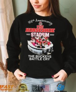 Official 100th Anniversary The Horseshoe 1922 Stadium 2022 The Buckeye Battle Cry Shirt