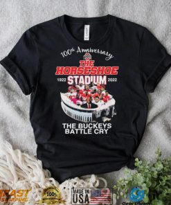 Official 100th Anniversary The Horseshoe 1922 Stadium 2022 The Buckeye Battle Cry Shirt