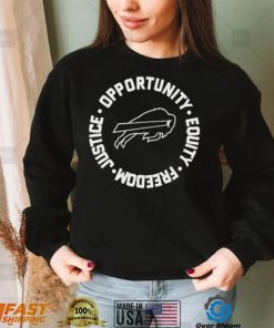 Opportunity Equity Freedom Justice Buffalo Football Shirt