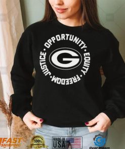 Opportunity Equity Freedom Justice Green Bay Football Shirt
