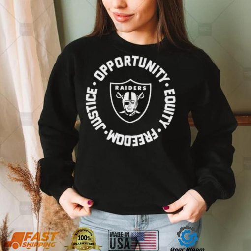 Opportunity Equity Freedom Justice Las Vegas Football Shirt