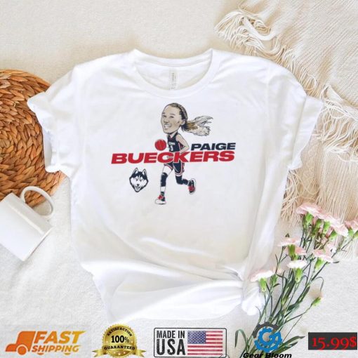 Paige Bueckers UConn Huskies caricature 2023 shirt