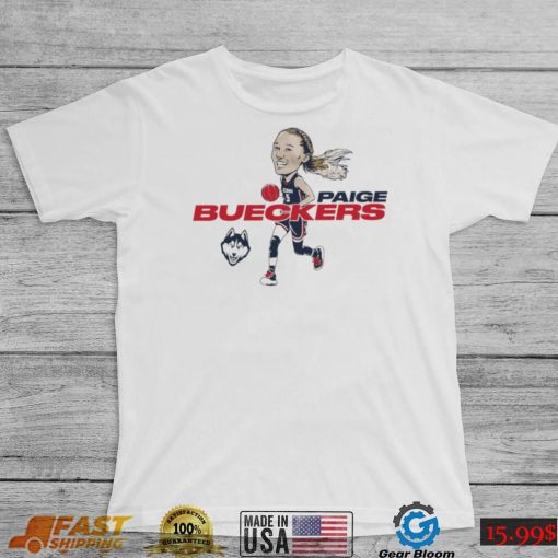 Paige Bueckers UConn Huskies caricature 2023 shirt