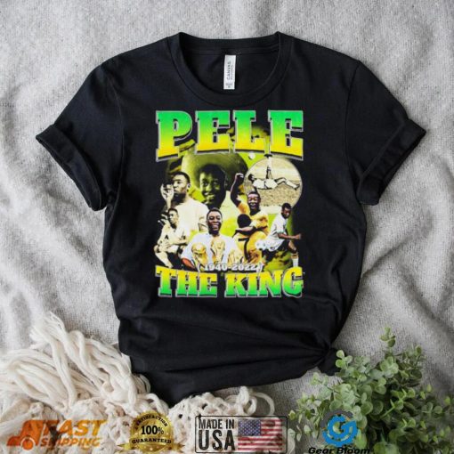 Pele The King Rip Vintage Rest In Peace Pele Brazil Bootleg 90s Design Shirt