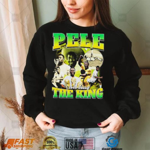 Pele The King Rip Vintage Rest In Peace Pele Brazil Bootleg 90s Design Shirt