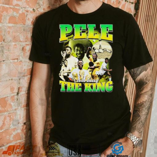 Pele The King Rip Vintage Rest In Peace Pele Brazil Bootleg 90s Design Shirt