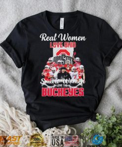 Real Women Love Ohio Team Smart Women Love The Buckeyes Shirt