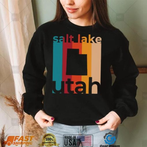 Retro Salt Lake City Utah T Shirt