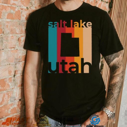 Retro Salt Lake City Utah T Shirt