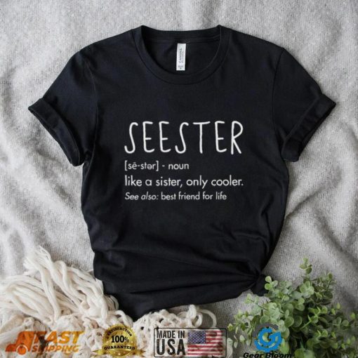 Sister Birthday Gifts Apparel With Funny Seester Definition Shirt