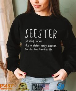 Sister Birthday Gifts Apparel With Funny Seester Definition Shirt