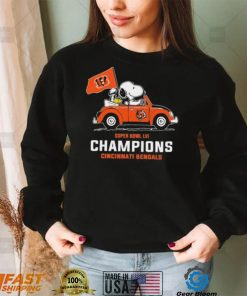 Snoopy Super Bowl Lvi Champions Cincinnati Bengals Shirt