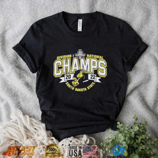 South Dakota State Jackrabbits 2023 FCS National Champions Flat Four T Shirt