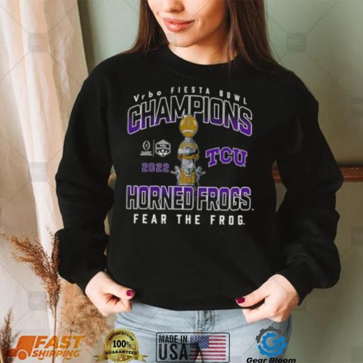 Tcu Horned Frogs Fanatics Branded College Football Playoff 2022 Fiesta Bowl Champions Hometown Shirt