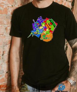 Teenage Mutant Ninja Turtles art colorful shirt