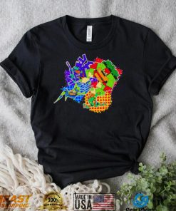 Teenage Mutant Ninja Turtles art colorful shirt