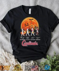 The Cardinals Adam Wainwright Tyler O’neill Nolan Arenado And Yadier Molina Abbey Road Halloween Signatures Shirt