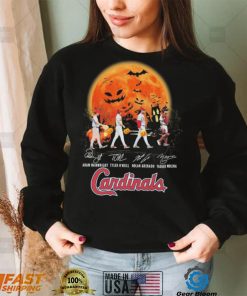 The Cardinals Adam Wainwright Tyler O’neill Nolan Arenado And Yadier Molina Abbey Road Halloween Signatures Shirt