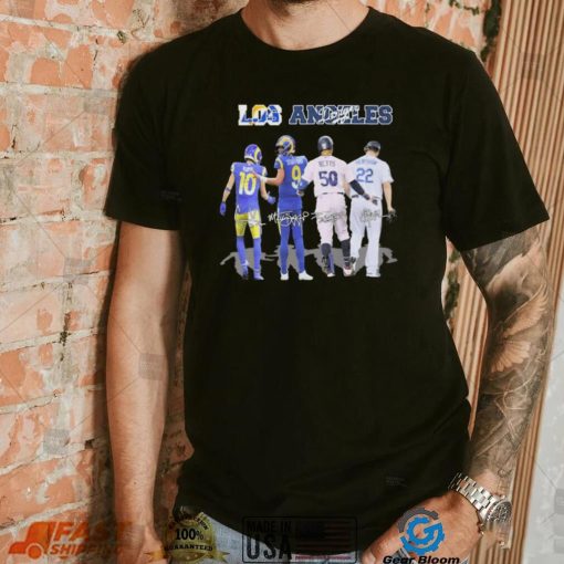 The Los Angeles Sports Team Players Signatures Shirt