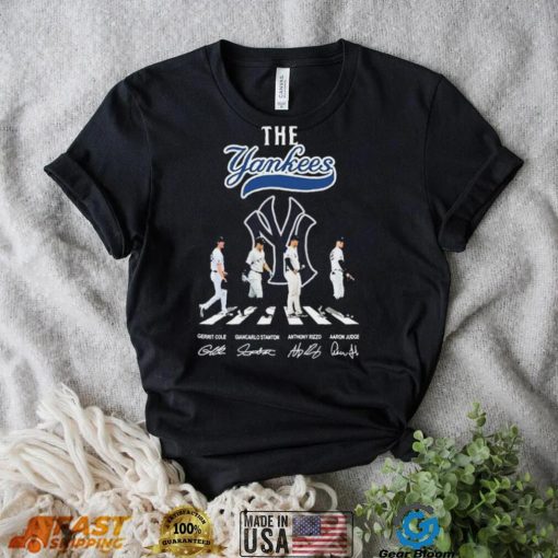 The Yankees Gerrit Cole Giancarlo Stanton Anthony Rizzo Aaron Judge Signature Shirt