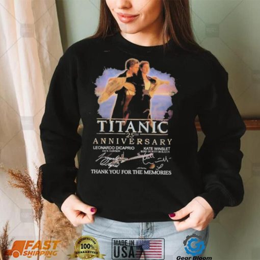 Titanic 25th Anniversary Thank You For The Memories T Shirt