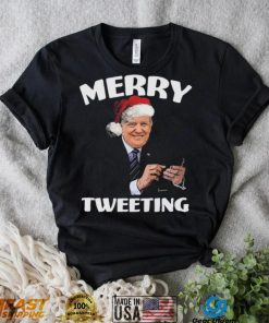 Tjdim6Jz Santa Trump Merry Tweeting Christmas Shirt1 hoodie, sweater, longsleeve, v-neck t-shirt