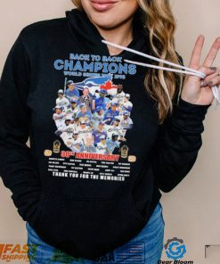 Toronto Blue Jays Back To Back Champions 30th Anniversary Thank You For The Memories Signatures Shirt