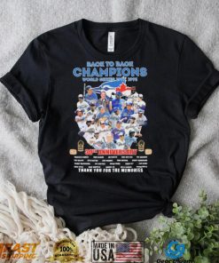 Toronto Blue Jays Back To Back Champions 30th Anniversary Thank You For The Memories Signatures Shirt