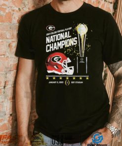 University Of Georgia 2023 Cfp National Champions Cup Helmet Shirt