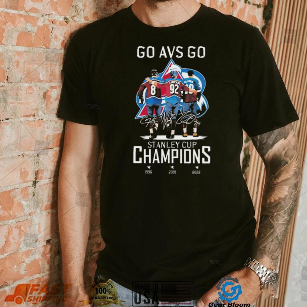 Go Avs Go Stanley Cup Signature Champions Shirt - Gearbloom